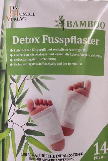 Detox voetpleisters bamboe (ontgifting) THT 12-2023