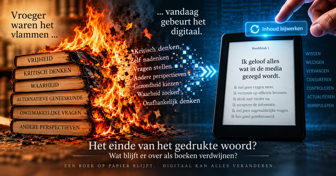 Het einde van het gedrukte woord?Wat blijft er over als boeken verdwijnen?